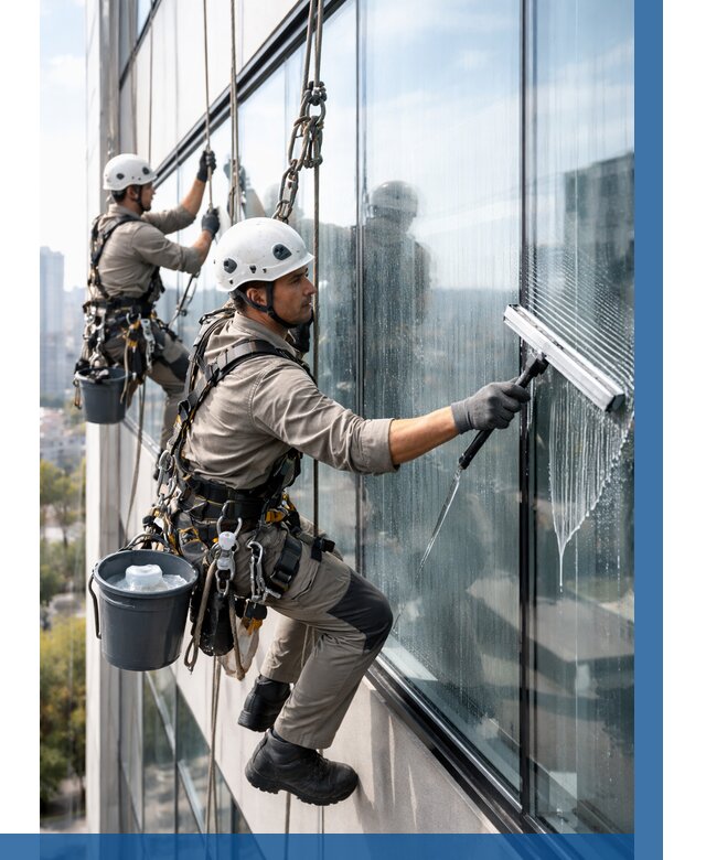 Мойка окон альпинистами в Хабаровске от 4630 р. | ВЫСОТНИК-Хбр