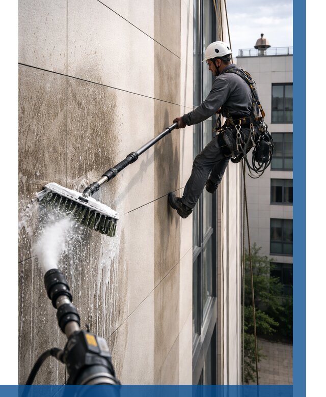 Мойка фасада из керамогранита в Хабаровске от 309 р. | ВЫСОТНИК-Хбр