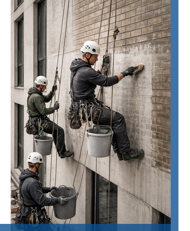 Удаление высолов с фасада в Хабаровске от 257 р. | ВЫСОТНИК-Хбр