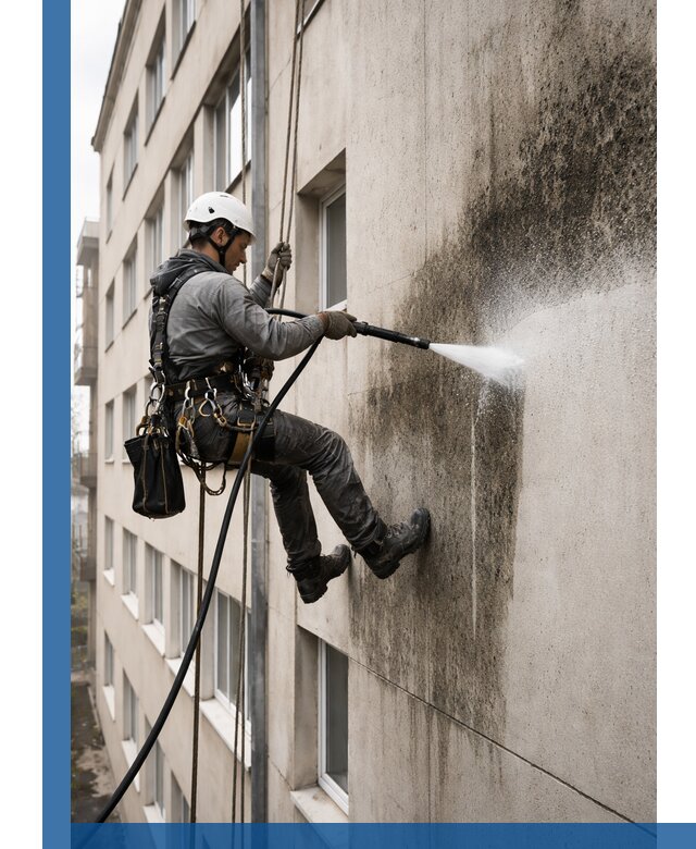 Профессиональная очистка фасадов от плесени в Хабаровске