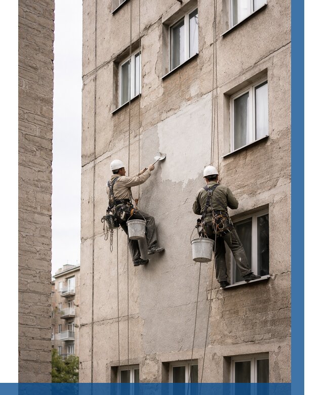 Косметический ремонт фасада в Хабаровске от 1132 р. | ВЫСОТНИК-Хбр