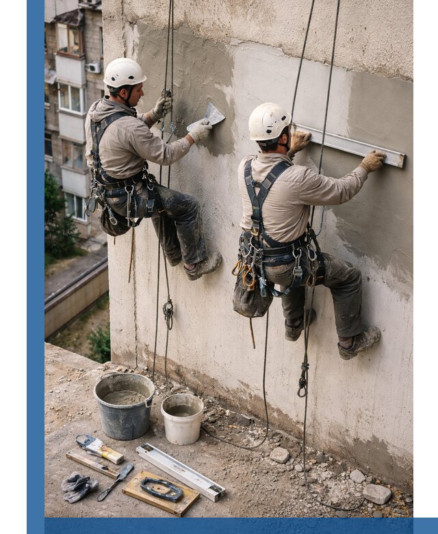 Комплексный ремонт штукатурного фасада с гарантией в Хабаровске