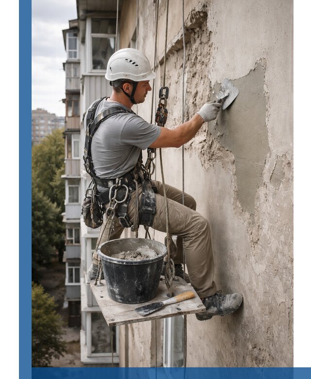 Восстановление фасадной штукатурки в Хабаровске с гарантией качества