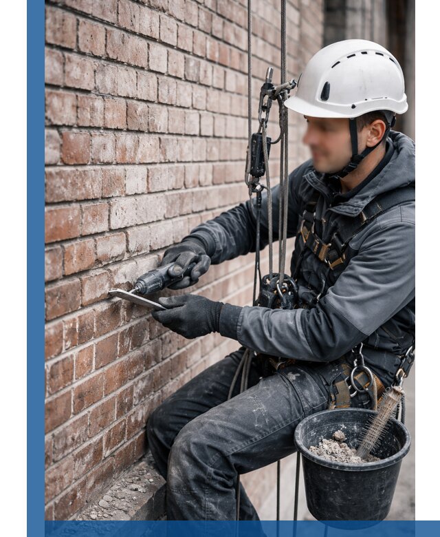 Расшивка кирпичных швов фасадов и стен, ремонт в Хабаровске