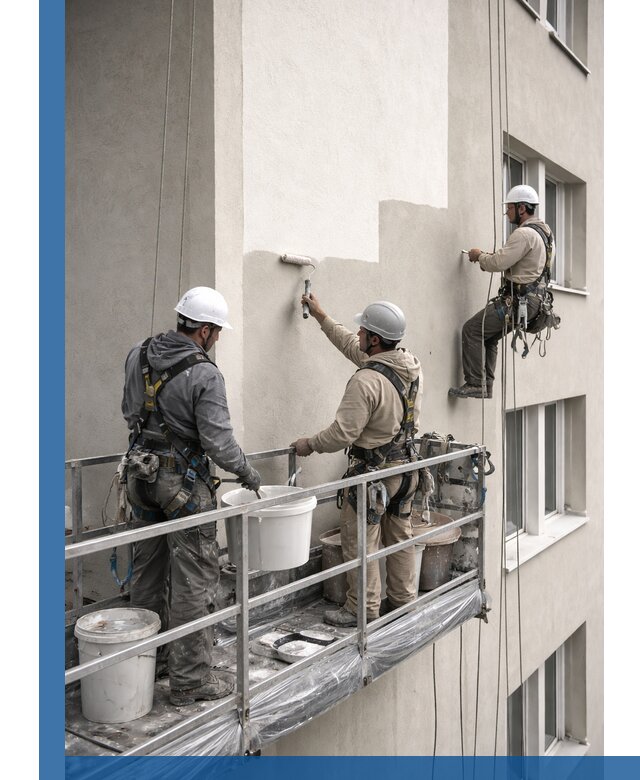 Покраска оштукатуренного фасада в Хабаровске под ключ с гарантией