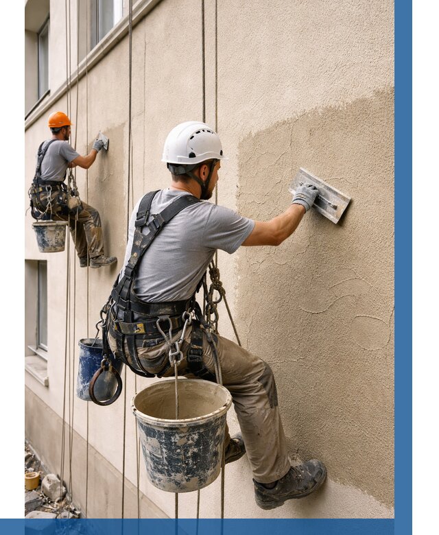 Декоративная штукатурка фасада в Хабаровске от 1235 р. | ВЫСОТНИК-Хбр