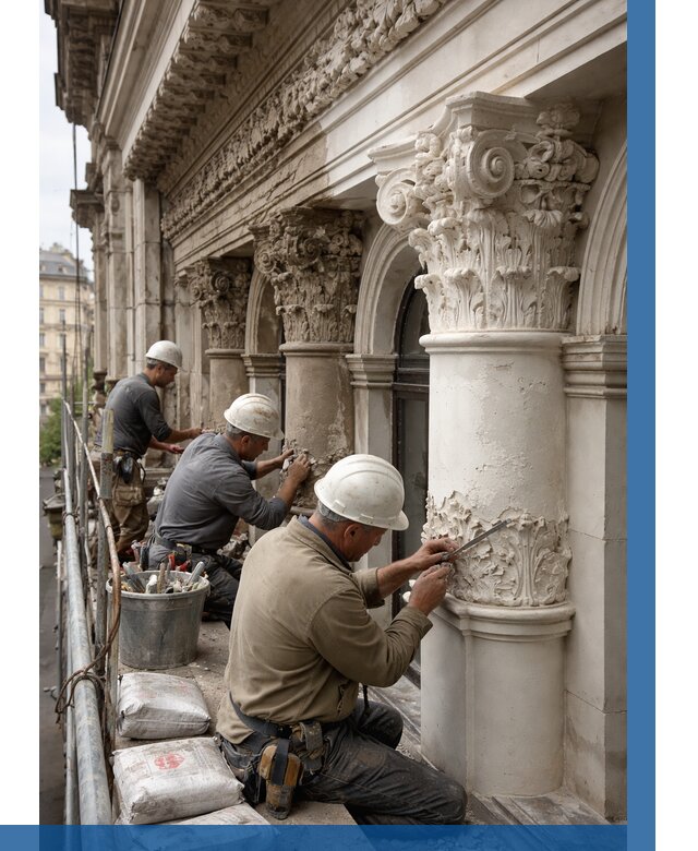 Реставрация фасадной лепнины в Хабаровске от 2572 р. | ВЫСОТНИК-Хбр