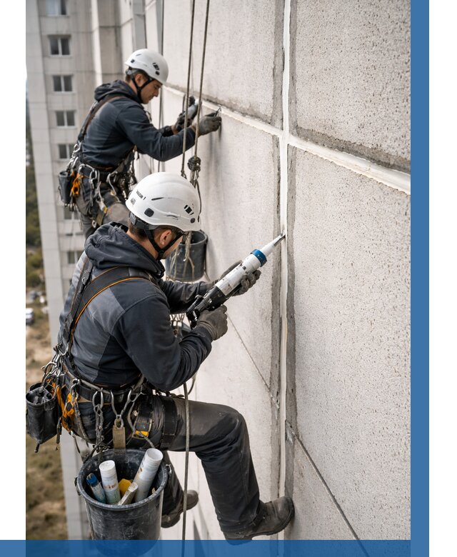 Герметизация межпанельных швов в Хабаровске от 720 р. | ВЫСОТНИК-Хбр
