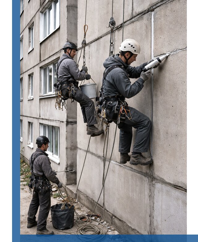 Герметизация межпанельных швов в Хабаровске с гарантией герметичности