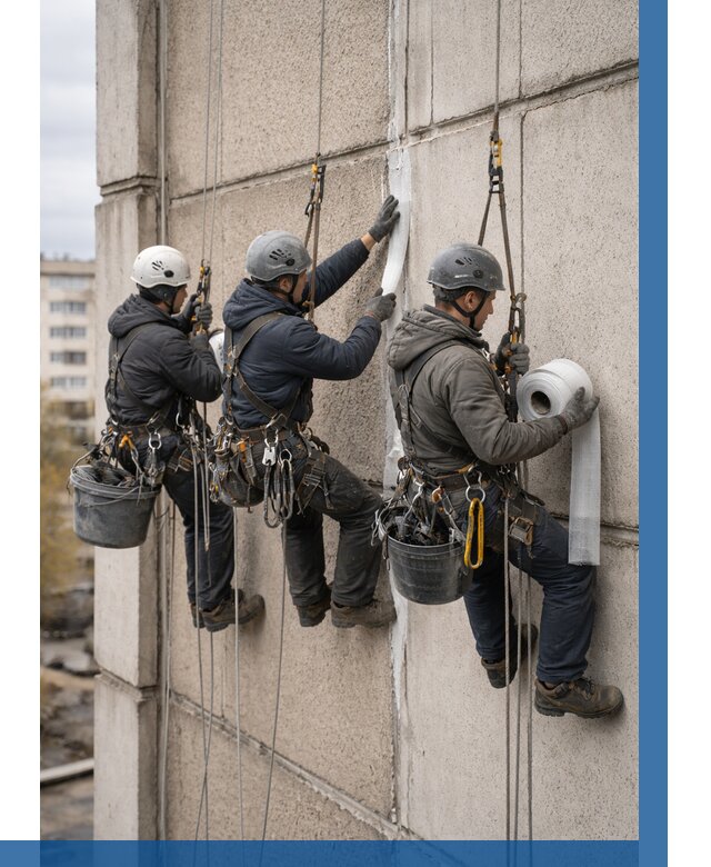 Ремонт межпанельных швов в Хабаровске от 772 р. | ВЫСОТНИК-Хбр