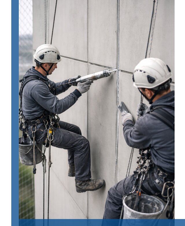 Первичная герметизация швов фасадов и кровель в Хабаровске