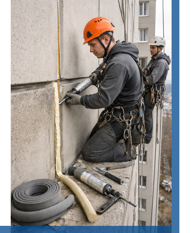 Теплый шов межпанельные швы в Хабаровске от 720 р. | ВЫСОТНИК-Хбр