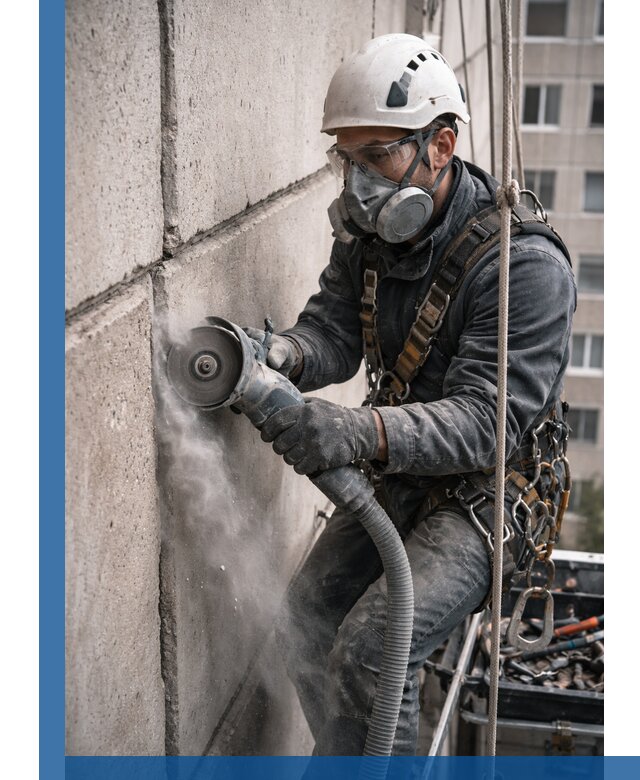 Штробление межпанельных швов в Хабаровске качественно и быстро