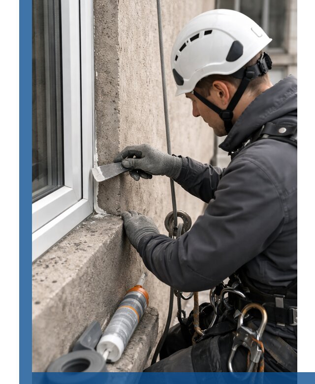 Герметизация монтажных швов окон в Хабаровске с гарантией качества