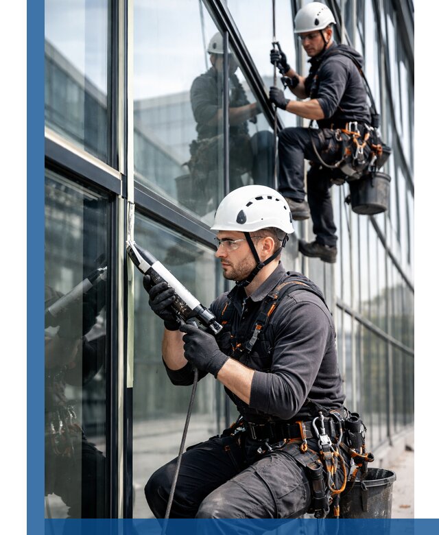 Герметизация витражных швов в Хабаровске для зданий и фасадов