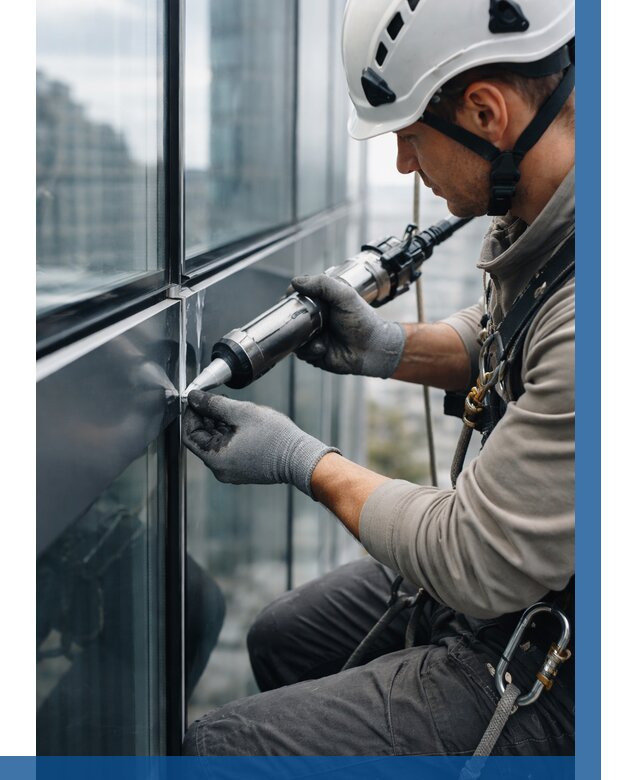 Герметизация стыков витража в Хабаровске от 1235 р. | ВЫСОТНИК-Хбр