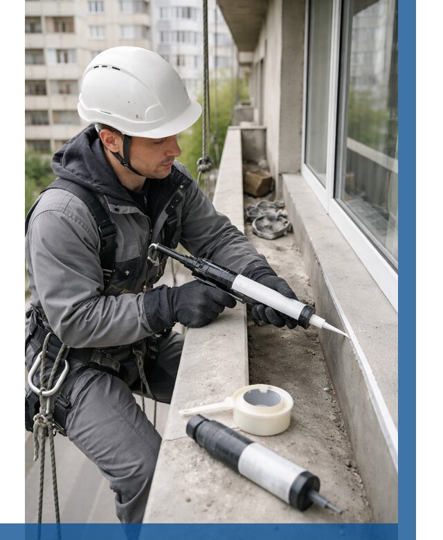 Герметизация швов лоджии в Хабаровске от 4630 р. | ВЫСОТНИК-Хбр