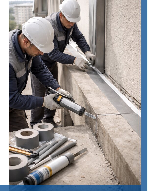 Герметизация примыкания балкона в Хабаровске от 4630 р. | ВЫСОТНИК-Хбр