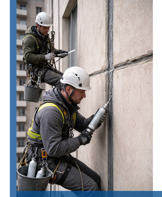 Герметизация деформационных швов фасада в Хабаровске качественно