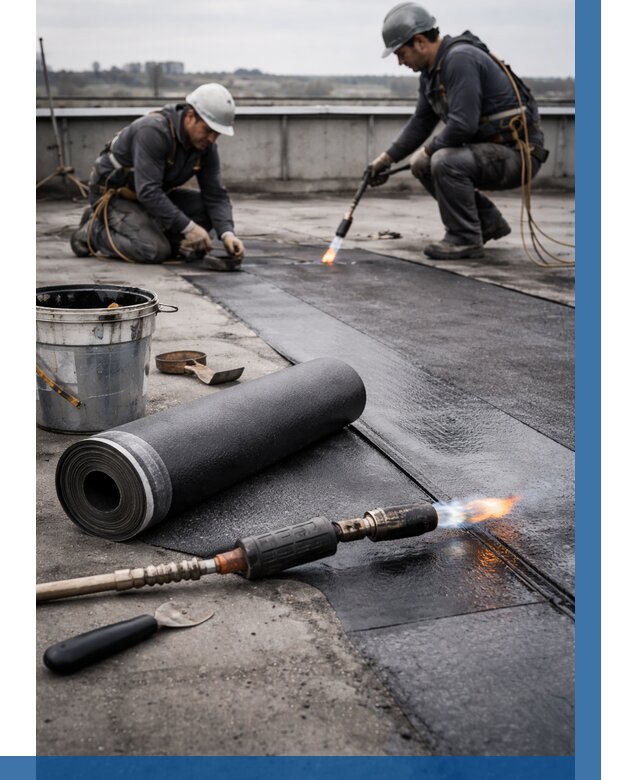 Ремонт рулонной кровли в Хабаровске от 669 р. | ВЫСОТНИК-Хбр