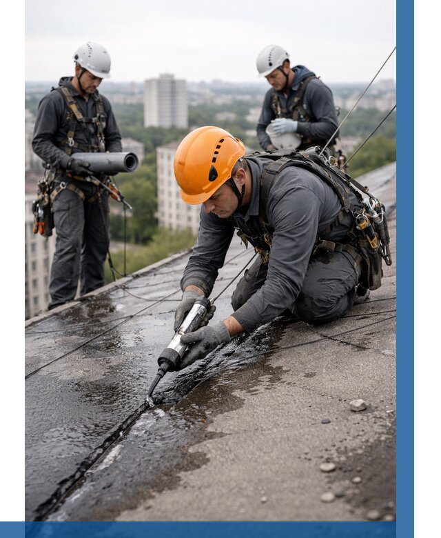 Устранение протечек кровли в Хабаровске от 12346 р. | ВЫСОТНИК-Хбр