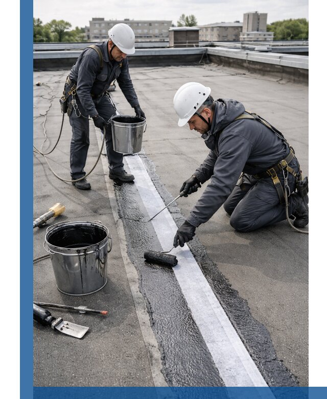 Гидроизоляция кровли мастикой в Хабаровске надежная защита