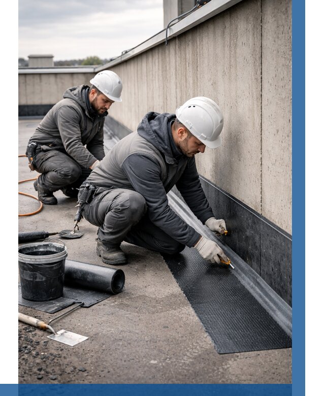 Гидроизоляция примыканий на кровле в Хабаровске от 926 р. | ВЫСОТНИК-Хбр