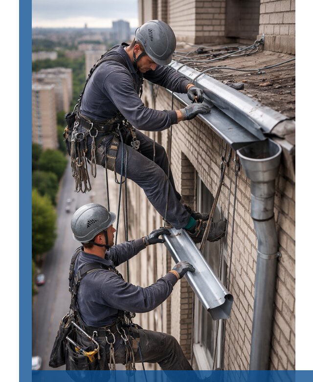 Ремонт водосточных желобов в Хабаровске, быстро и качественно