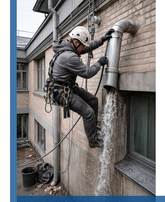 Профессиональная прочистка водосточных труб в Хабаровске с гарантией