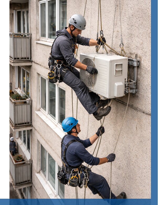 Перенос внешнего блока кондиционера в Хабаровске от 9259 р.| ВЫСОТНИК-Хбр