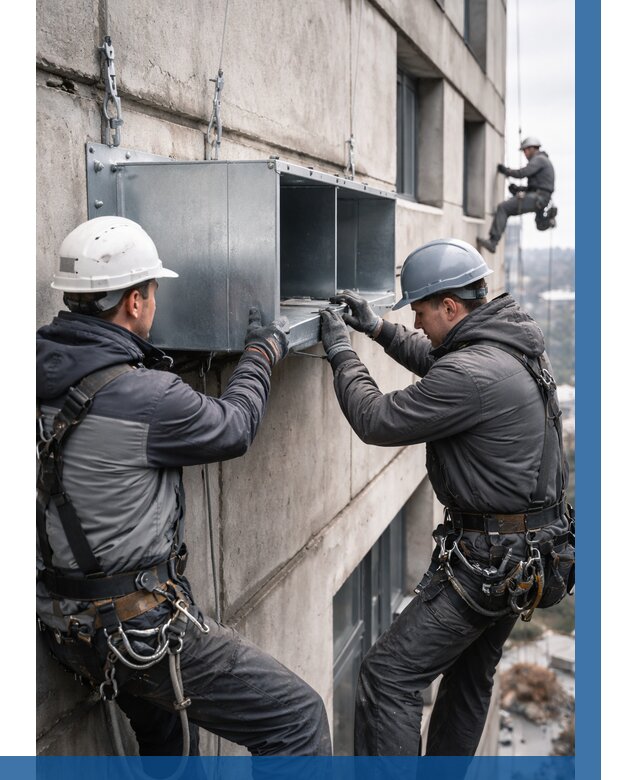 Монтаж вентиляционных коробов в Хабаровске от 3086 р. | ВЫСОТНИК-Хбр