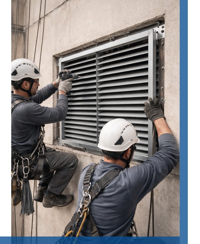 Монтаж вентиляционных решеток в Хабаровске от 4630 р. | ВЫСОТНИК-Хбр