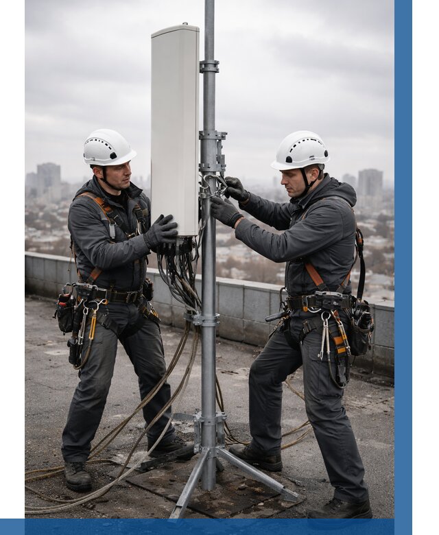 Монтаж антенн связи на крыше в Хабаровске от 8745 р. | ВЫСОТНИК-Хбр