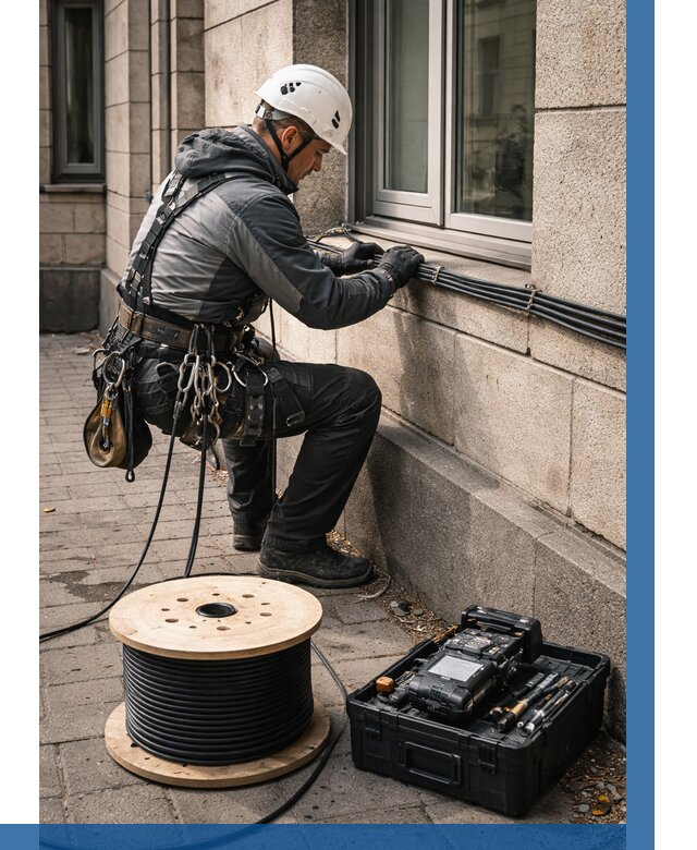 Прокладка оптоволоконного кабеля в Хабаровске от 823 р. | ВЫСОТНИК-Хбр