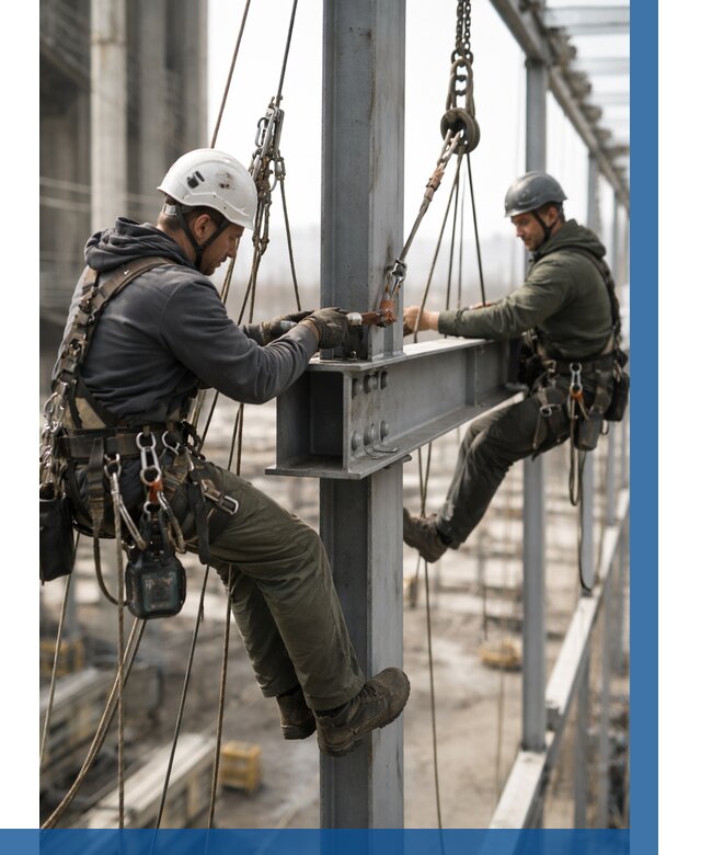 Монтаж металлоконструкций на высоте в Хабаровске от 3601 р. | ВЫСОТНИК-Хбр