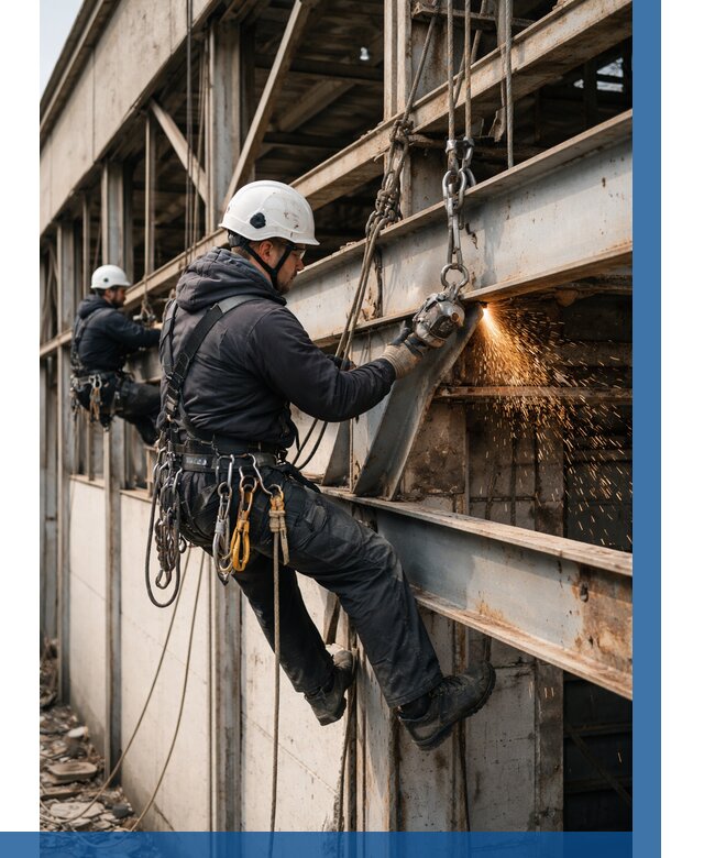 Демонтаж металлоконструкций на высоте в Хабаровске от 6687р. |ВЫСОТНИК-Хбр