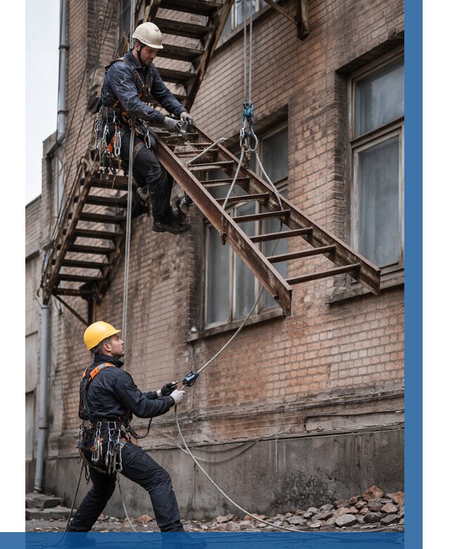 Демонтаж пожарной лестницы в Хабаровске от 12346 р. | ВЫСОТНИК-Хбр