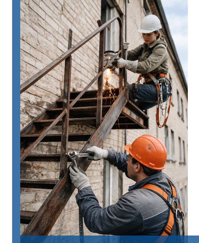 Ремонт и восстановление пожарных лестниц с выездом в Хабаровске