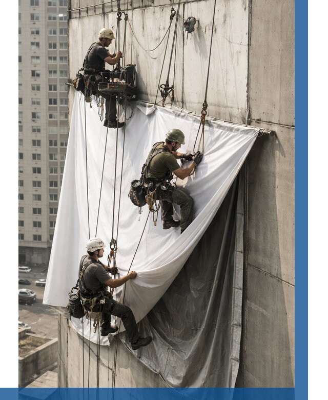 Замена баннерного полотна в Хабаровске от 6687 р. | ВЫСОТНИК-Хбр—заказать