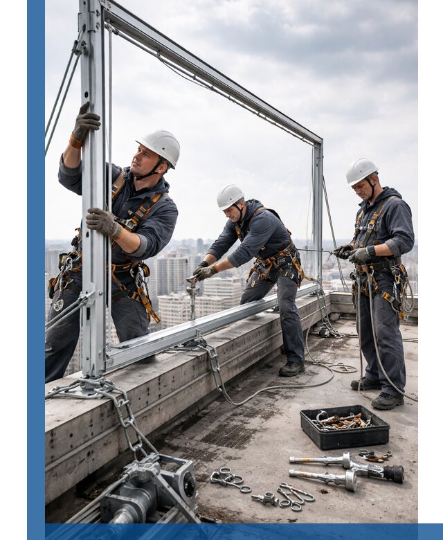 Монтаж крышных рекламных конструкций под ключ в Хабаровске