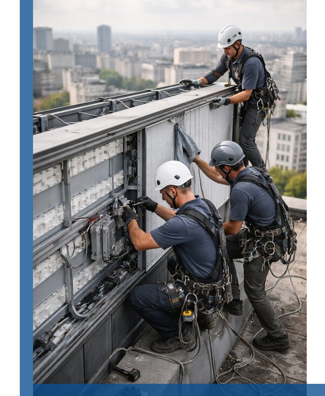 Профессиональное обслуживание крышной рекламы в Хабаровске под ключ