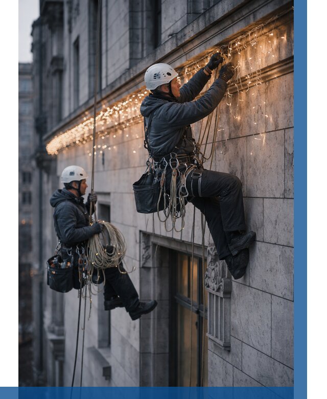 Монтаж новогодней иллюминации в Хабаровске от 8745 р. | ВЫСОТНИК-Хбр