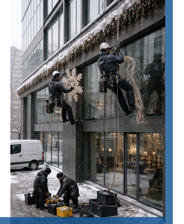 Демонтаж новогоднего оформления в Хабаровске от 5658 р. | ВЫСОТНИК-Хбр