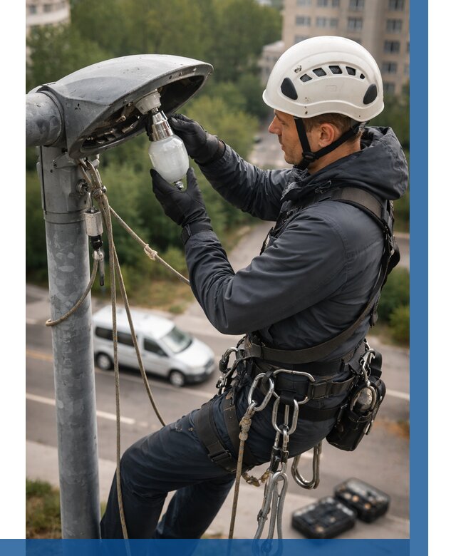 Замена ламп на высоте в Хабаровске от 2572 р. | ВЫСОТНИК-Хбр