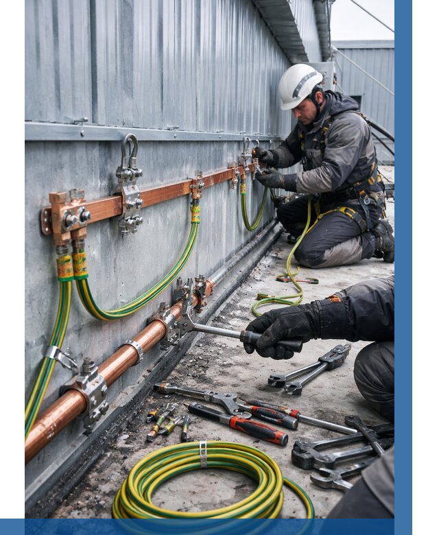 Монтаж заземления здания в Хабаровске от 25720 р. | ВЫСОТНИК-Хбр