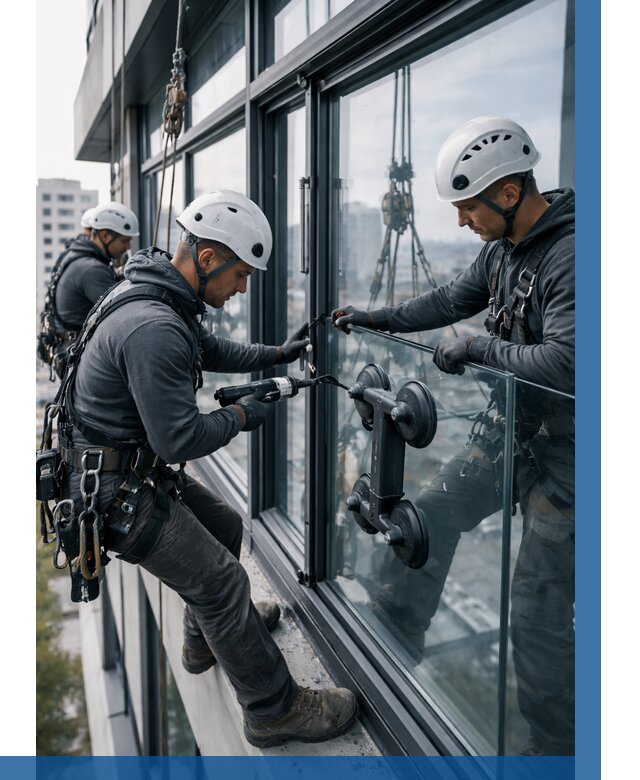 Витражное остекление зданий в Хабаровске от 3601 р. | ВЫСОТНИК-Хбр