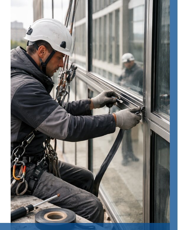 Ремонт витражных конструкций в Хабаровске от 3601 р. | ВЫСОТНИК-Хбр