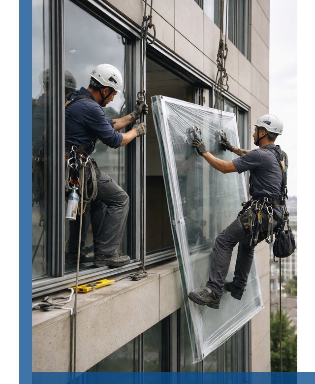 Профессиональная замена стекла в витраже в Хабаровске с гарантией