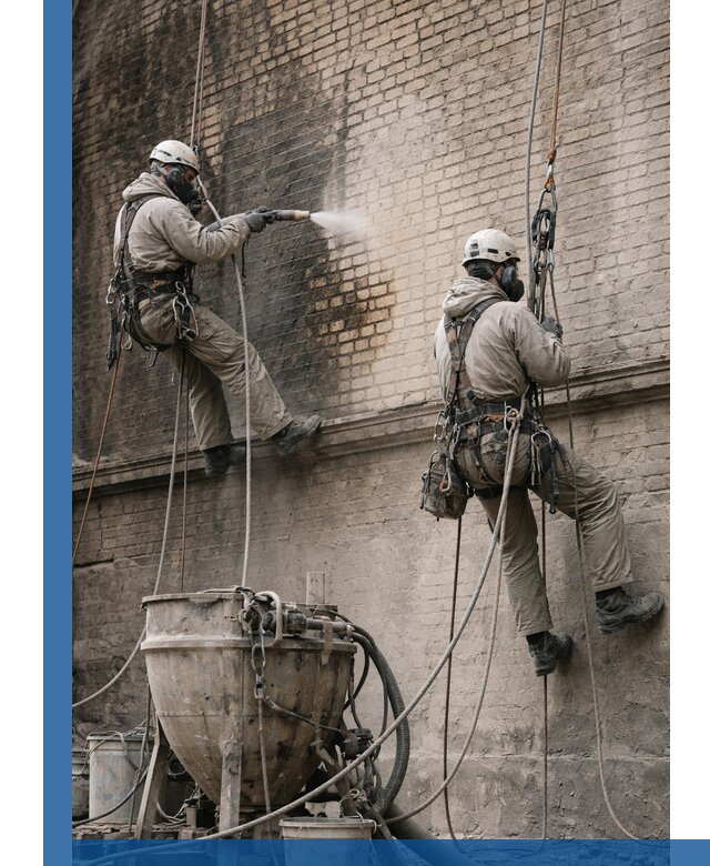 Пескоструйная очистка фасадов в Хабаровске профессионально