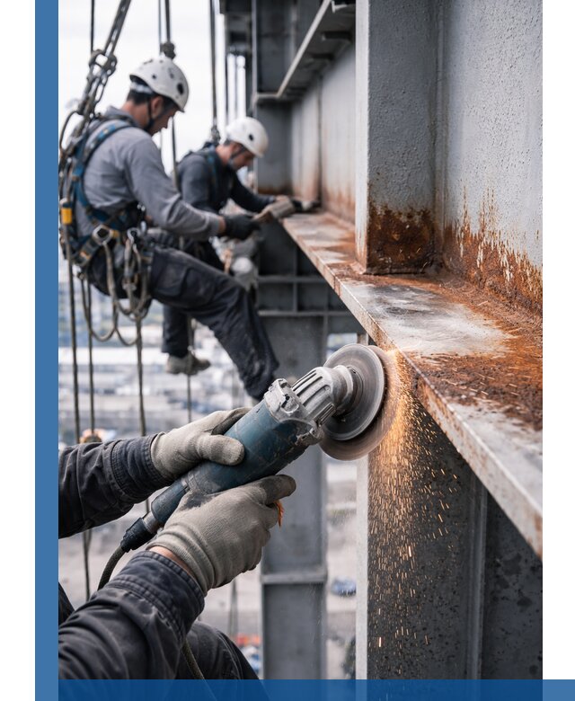 Зачистка металла от ржавчины и подготовка поверхностей в Хабаровске